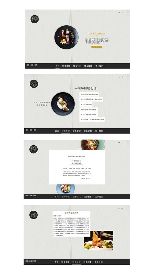 轻食网页设计1